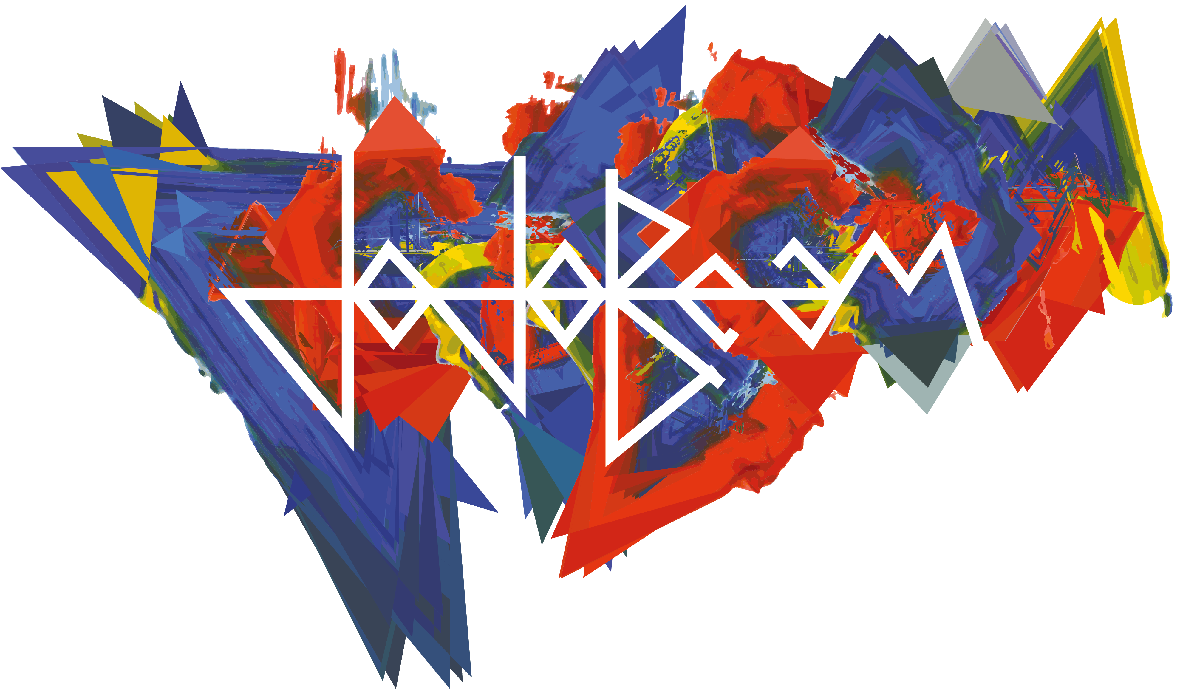 logo du groupe de musiques actuelles Jojobeam dans une version artistique colorée